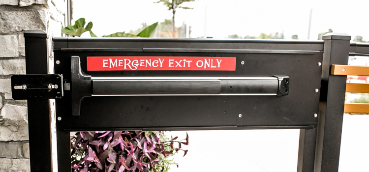 emergency push bar installation in Palm Coast